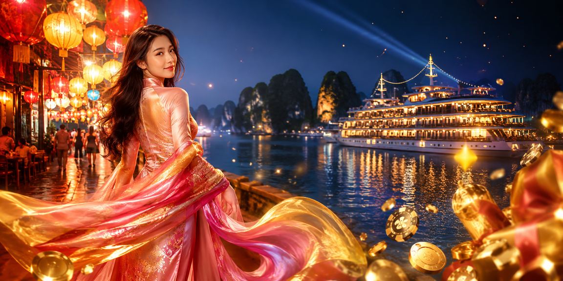 Người dùng truy cập nền tảng giải trí tại vịnh Hạ Long